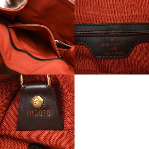 LOUIS VUITTON Authentic Brown Damier Canvas Backpack